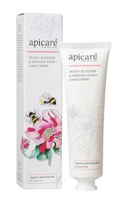 Products: Apicare Peony Blossom & Manuka Honey Handcreme 90g