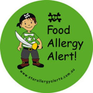 Food Allergy Alert Pirate Badge Pack