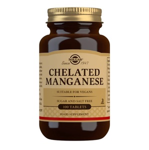 Products: Solgar Chelated Manganese Tablets 100