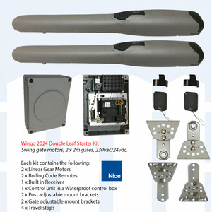 Products: Starter Kit, Wingo 2024 (240v/24v) Double Swing Gates x 2m Leaves