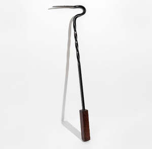 Wrought Iron: Fire Scraper, Wrought Iron, Handmade in NZ