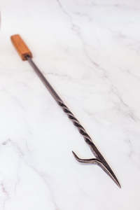 Wrought Iron: Fire Poker - Hand Made Wrought Iron