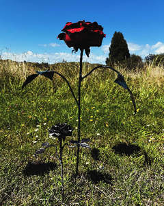 Forever Flowers: Large Steel Rose