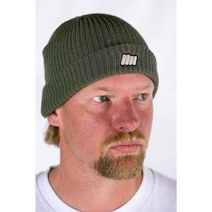 Mens Clothing: Fisherman's Cable Beanie - Essentials Range - Olive