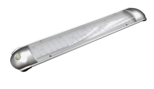 Lighting: LED light, Rectangular 383 x 71mm, Silver, Warm White
