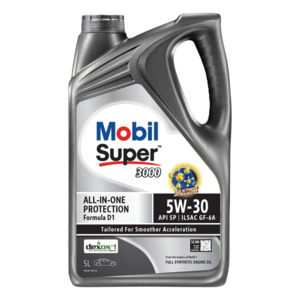 Engine Oil: Mobil Super 3000 Formula D1 5W-30 - Engine Oil