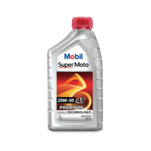 Mobil Super%E2%84%A2: Mobil Super Moto 20W-50 - Four-Stroke Motorcycle Engine Oil 1LT