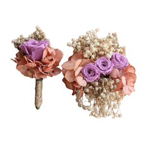 Corsage and Button Hole, Duo Pack, Lilac Fast NZ Delivery