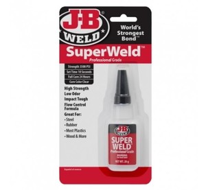 Products: Superweld instant high strength Low Odour Adhesive 20g