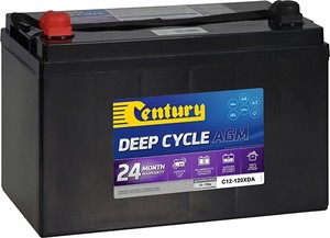 Products: Century 120ah C12-120XDA Deep Cycle AGM