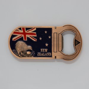 Bottle Opener Magnet - Kiwi Flag Copper - FM323C - all sortz