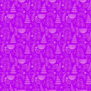 Ellen Giggenbach Summer Garden - Outline Purple