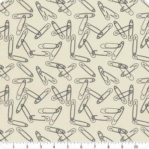 Black White Neutral And Low Volumes: Zen Chic Still More Paper -Safety Pins Eggshell