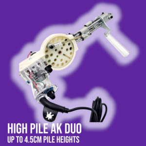 AK DUO: High-Pile AK-DUO Tufting Machine — Set to 3.5 cm (Adjustable up to 4.5 cm) | Free Shipping