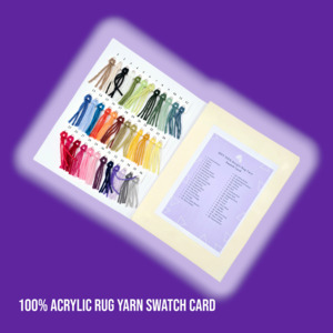 Shade Card: EFFY Swatch Card for 100% Acrylic Rug Yarn