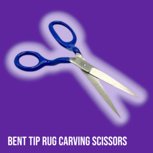Rug Carvers: Bent Tip Rug Carving Scissors