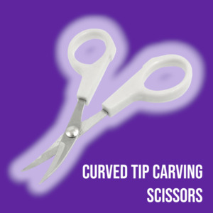 Rug Carvers: Curved Tip Applique Scissors