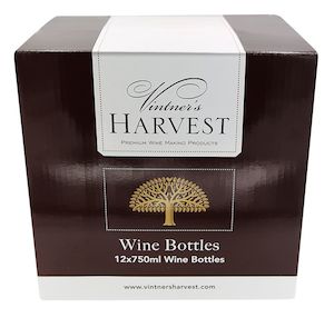 Vintner's Harvest Wine Bottles, 12 x 750ml Green Claret