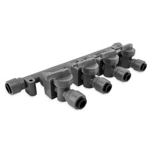Kegland: Duotight 8mm x 4-Way Manifold with Check & Isolation Valves