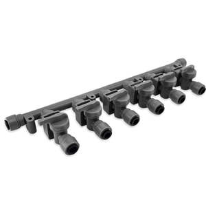 Duotight 8mm x 6-Way Manifold with Check & Isolation Valves