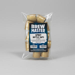 Spirit Bottles: Spirit Bottle Cap Gold x12 - BrewMaster