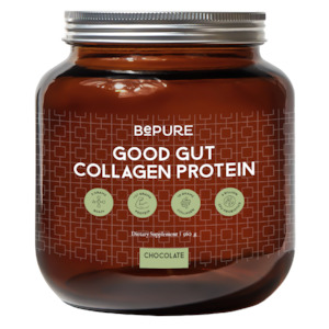 Supplements: Be Pure Good Gut Collagen Protein Powder | Chocolate | 560g