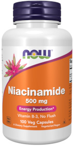 NOW Niacinamide 500mg 100 caps