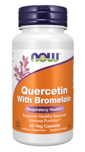Be Pure Supplements: NOW Quercetin with Bromelain 120 caps