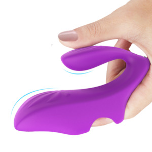 FIRST LOVE Remote Controlled Textured Finger Vibrator Purple