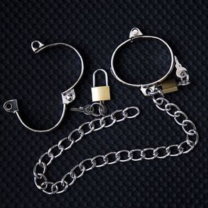 BDSM Aluminium Male Handcuffs