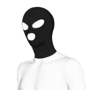 Products: Fetish Elastic Bondage Hood - Three Holes Allureluv