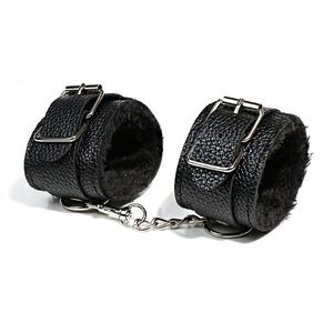 Products: Bondage Boutique Faux Leather Wrist Cuffs - Black