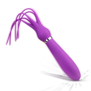 SQUID Dual Motor Octopus Whip Vibrator Purple