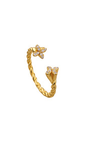 Ring: Taylor Twist Open Ring - 18K Gold