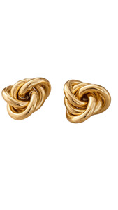 Earrings: Hailey Knot Earrings - 18K Gold