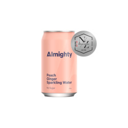 Waters: Peach & Ginger Sparkling Water 24 x 330ml