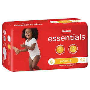 Baby: HUGGIES Nappy Essential Junior Size 6 40 x 4 (WST $172.60)