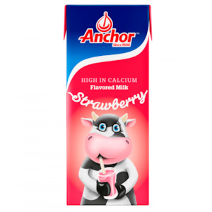 Anchor Strawberry Milk 24x250mls (WST $57.62)