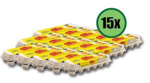 Breakfast: TANUMAPUA Fresh Eggs Large  15 x 1doz (WST$117.30)