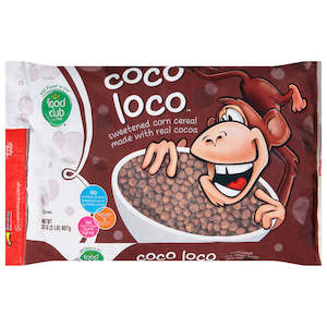 Breakfast: FOOD CLUB Coco Loco Cereal 32oz x 8 (WST $71.60)