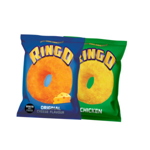 Pantry: RINGO Cheese Snacks 50 x 20g (WST$37.54 Excludes Salelologa Branch)