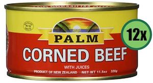 PALM Corned Beef 12 x 326g/11.5oz (WST$181.56)