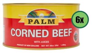 PALM Corned Beef 6 x 3lb (1.36kg) (WST$363.11)
