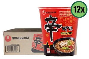 NONGSHIM Cup Noodles Assorted 12 x 68g -75g (WST$31.88 Excludes Salelologa Branch)