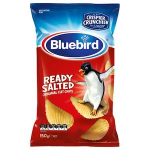 Pantry: BLUEBIRD Potato Chips Ready Salted 12x150g (WST $83.14)