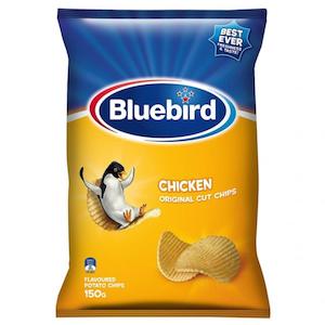 Pantry: Bluebird Potato Chips Chicken 12x150g (WST $80.56)