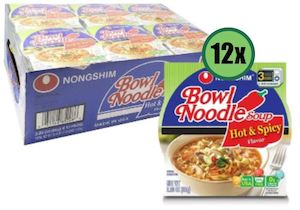 NONGSHIM Bowl Noodles Assorted 12 x 86g (WST$38.74)