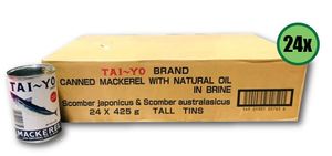 Canned Goods: TAI-YO Natural Oil 24 x 425g (WST$315.30)