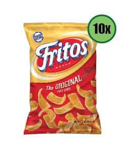 Snacks: FRITOS Corn Chips Regular 10 x 11oz (WST$164.69 Excludes Vaitele Branch)