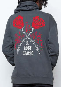 Fleece: Burning Rose V2 Hoodie